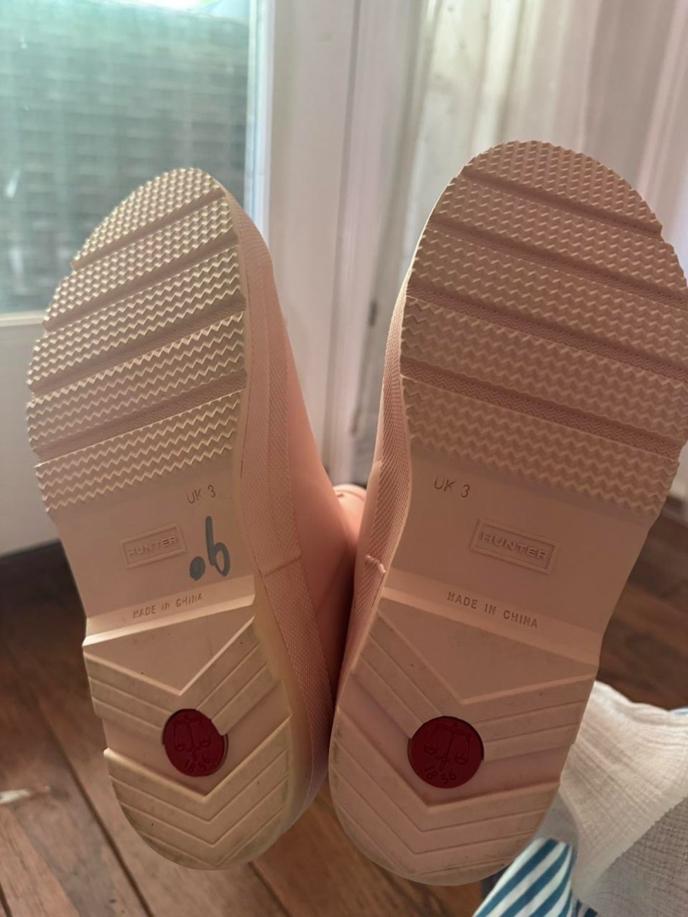 Hunter Blush Pink Short Rubber Rain Boots - Picture 5 of 5